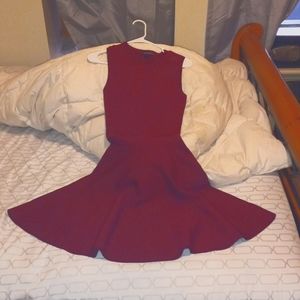 EVA LONGORIA SLEEVELESS XS SHORT COCKTAIL DRESS, BURGUNDY